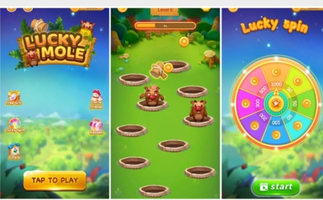Ilustrasi Game Lucky Mole penghasil Saldo DANA Gratis. [Instagram]